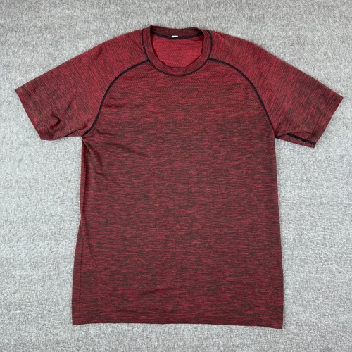Lululemon Metal Vent Tech Short Sleeve T-Shirt Men's Medium Red Stretch Gym