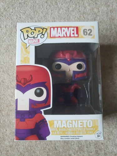 MINT Marvel Funko Pop 62  Magneto (metallic)  Hot Topic Exclusive 