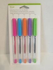 Cricut Extra Fine Point Pen Set, Brights 5 pcs 2004504, .3mm, Expolre, Maker NEW