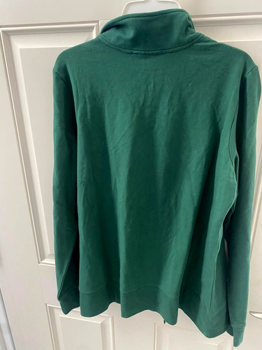 Sport Savvy Damen grün Blumen bestickt durchgehender Reißverschluss Pullover Jacke M - Bild 3 von 3