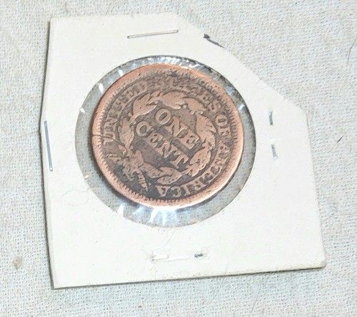 1846 DATED BRAIDED HAIR LARGE CENT (1 c.)U.S.COIN ABOUT GOOD CIRCULATEDCONDITION - Picture 4 of 5