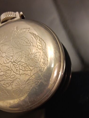 Westclox Pocket BEN Pocket Watch Engraved Mechanical 1960s Open Face USA Works - Picture 12 of 23