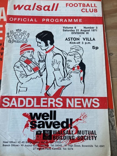 Aston Villa HOME & AWAY programmes 1971/72 3rd Division League & Cup & Youth Cup - Picture 8 of 107