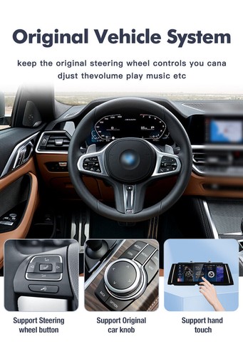 10.25'' Android Auto GPS Carplay Screen Car Stereo for BMW F10 F11 2010-2012 CIC - Picture 12 of 12