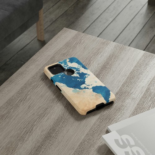 World Map Phone Case - Americas, Watercolor Style Print, Traveler, Wanderlust - Picture 13 of 48