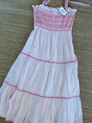 Pink City Prints Tuckernuck Hollyhock Stripe Jessica Maxi Dress NWT- Sz M - Picture 4 of 8