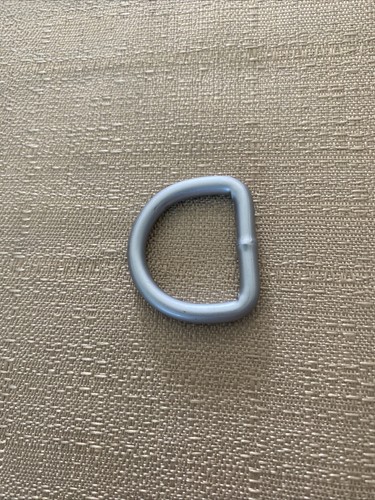 Anillo en D de metal 1"" anillo soldado enchapado gris lote de 50 producto nuevo para collares - Imagen 6 de 9