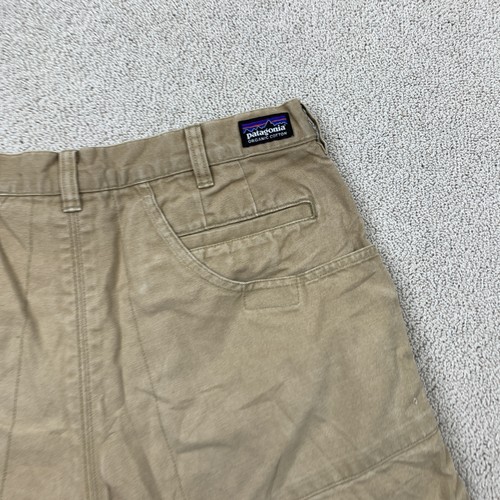 Patagonia Organic Cotton Shorts Men's 32 Khaki Casual Durable - Picture 5 of 9