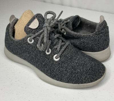 Allbirds Sneakers Women Sz W8 EU 38 Shoes Wool Comfort 0419 NV1 Gray