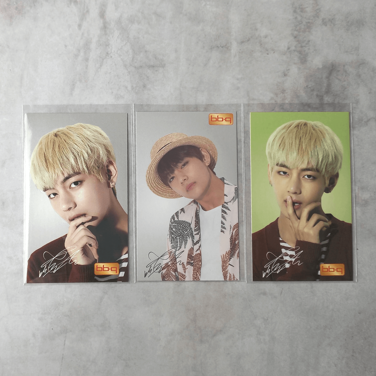 BTS 2016 BBQ Official Photo Card Complete Set - V Set of 3