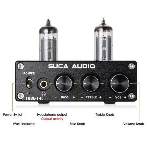 Mini Bluetooth Vacuum Tube Amplifier Stereo Receiver HiFi Audio Amp 100W APTX - Picture 2 of 10