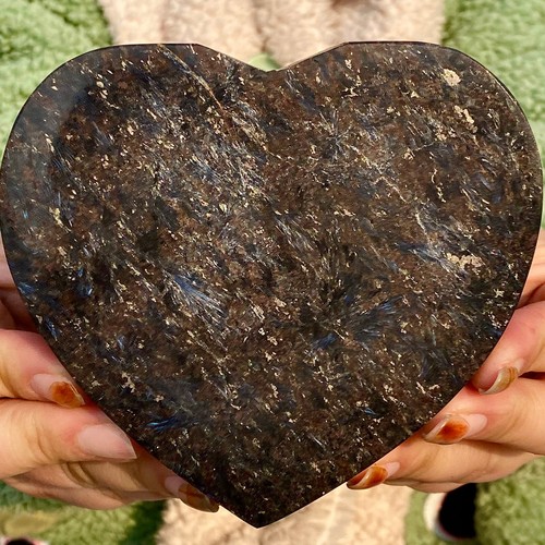 399G Natural fireworks stone heart-shaped crystal decoration mineral specimen - Bild 2 von 13