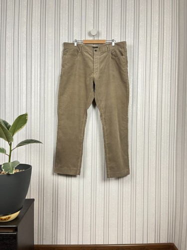 Ermenegildo Z Zegna Beige Velvet Straight Pants W39 L29 - Picture 1 of 9