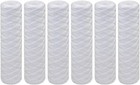 – 6 Pack Universal String Wound Sediment Water Filter Cartridges for Most 10-...