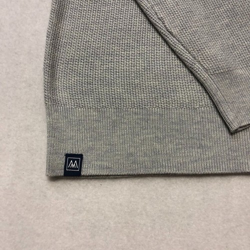 MIZZEN & MAIN Herrenpullover Cassady Rundhalsausschnitt Pullover meliert grau XXL neu mit Etikett $ 158 - Bild 4 von 5