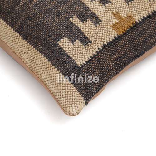 Kilim Pillow Cover 18x18 Sofa Handwoven Wool Jute Tribal Boho 2 Pc Cushion Throw - Picture 38 of 83