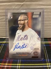 PATRICK MAZEIKA 2022 Topps Stadium Club Rookie RC Autograph Auto #SCBA-PM Mets