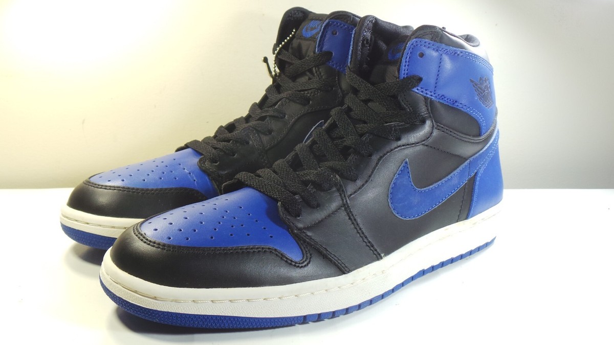 NIKE 2001 AIR JORDAN 1 I OG RETRO 136066-041 ROYAL 9.5 VINTAGE 3 4