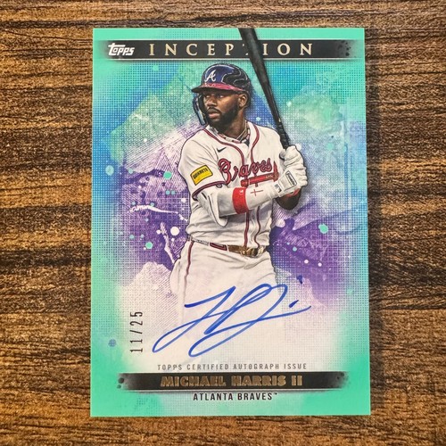 2024 Topps Inception Michael Harris II #BRES-MH Blue Auto #11/25 Atlanta Braves