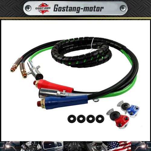 For Semi Truck Tractor Trailer 12 Ft 3-in-1 Wrap Set Air Line Hose Assemblies - Imagen 1 de 10