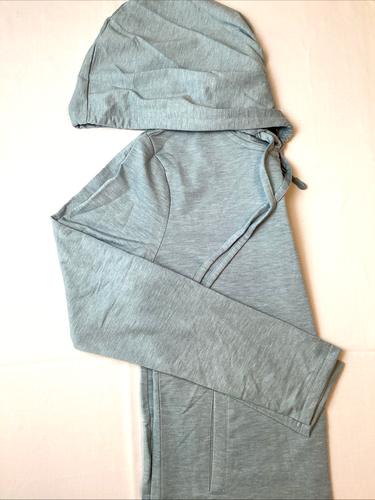 32 Degrees Cool Ladies Full Zip Hoodie Stretch Soft Jacket , Slate Green, Small - Picture 2 of 6