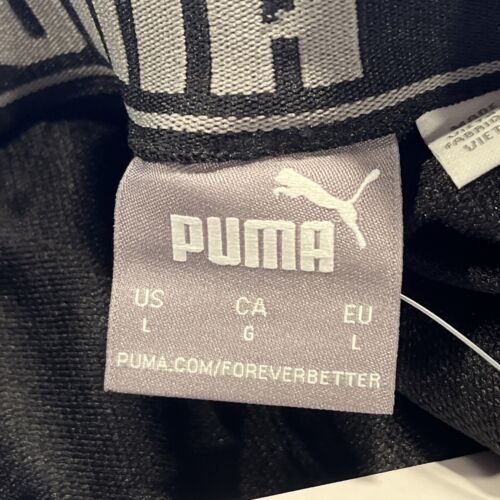 PUMA Shorts Men Large Black Stretchlite Logo Pockets Athletic Golf Drawstring - Picture 4 of 13