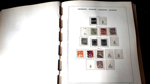 TIMBRES "DANEMARK 1851 - 1978" petite collection (60%) sur formulaires SCHAUBEK - Photo 4 sur 12