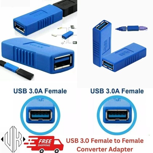NEW USB 3.0 A Female to Female Converter Adapter Connector Joiner Coupler Cable - Picture 2 of 7