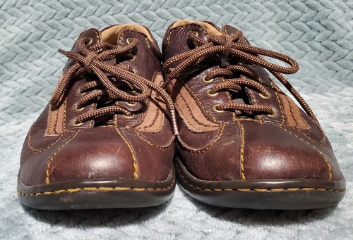 Born Palmera Handcrafted Brown Leather Casual Oxfords W61035 Women's Size 7/38 - Picture 4 of 8