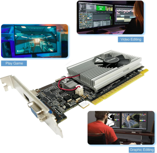 GT 210 1024 MB DDR3 Graphics Card,64 Bit,Vga,Hdmi,Low Profile Computer GPU,PC Vi - Picture 6 of 12