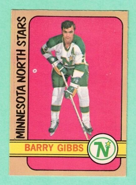 (1) BARRY GIBBS 1972-73 O-PEE-CHEE # 101 NORTH STARS ROOKIE EX-MT (K9992)