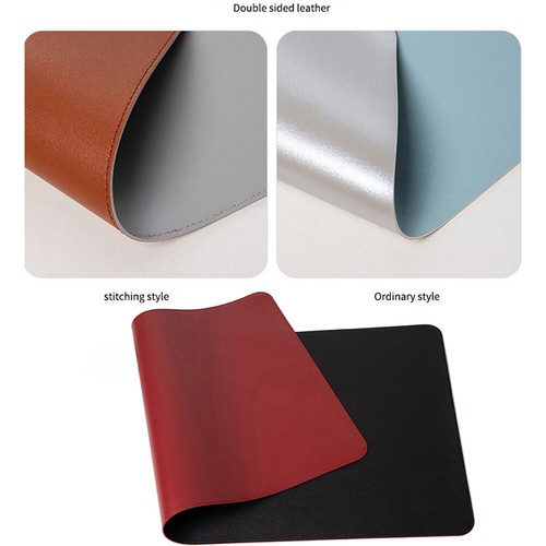 Double-Side PU Mouse Pad Waterproof Game Desk PC Mat (25x21cm Red+Black) - Bild 3 von 8