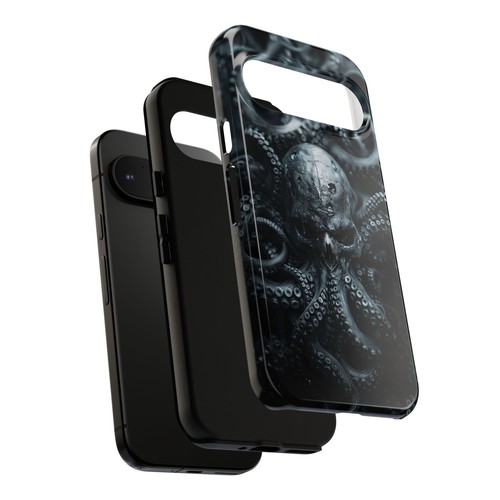Black Ink Skull Octopus - Phone Case for iPhone, Galaxy, Pixel - 第 131/281 張圖片