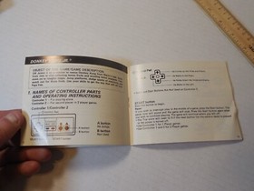 Donkey Kong Classics Nintendo NES solo manual de instrucciones