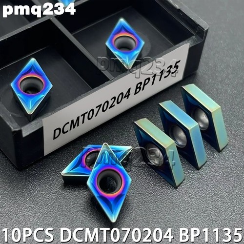 10PCS DCMT070204 DCMT21.51 Carbide Inserts Turning Insert blade CNC Cutting Tool - Picture 1 of 4