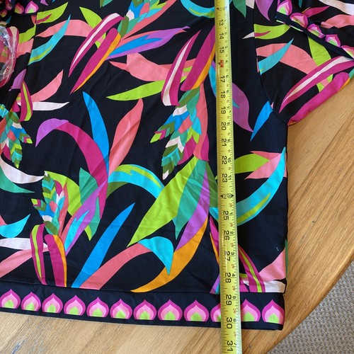 NWT $152 TRINA TURK BIRD OF PARADISE TUNIC CAFTAN Swim Cover Sz LARGE  🏖🏝🏖🏝 - Picture 14 of 15