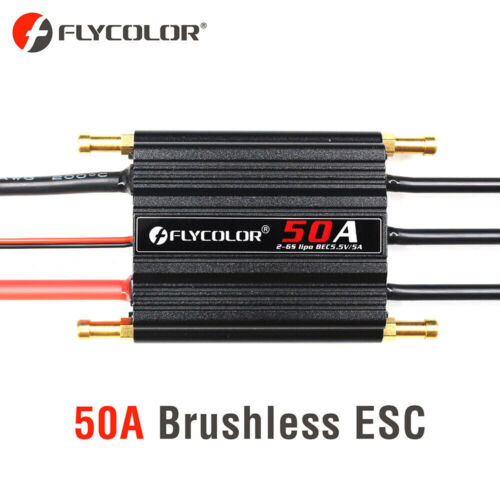 Flycolor Waterproof 50A/90A/120A/150A Brushless ESC 2-6S BEC for Ship RC Boat - Picture 12 of 16