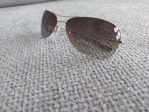 OLIVER PEOPLES Aviator Sunglasses Model COMMODORE Color Gold G 64-15 - Picture 2 of 7