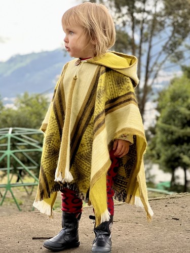 BABY ALPACA Encanto enspired Bruno Madrigal hooded poncho Child/Kid/Toddler - Picture 3 of 14