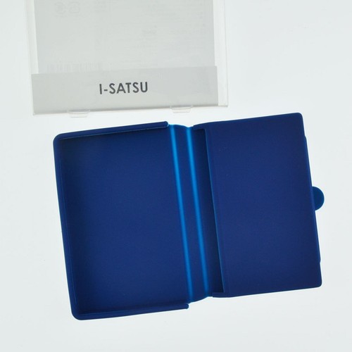 I-SATSU p+g design Silicone Business Card Holder Credit Card Wallet Case Blue - Picture 4 of 6