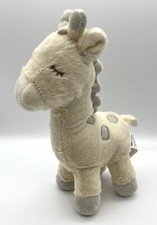 Kelly Toys Giraffe Cream Gray Baby Rattle Plush