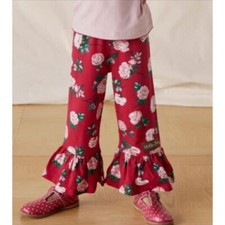 Matilda Jane Girls Heart to Heart Rosebud Floral Large Ruffles Pants NWT 10
