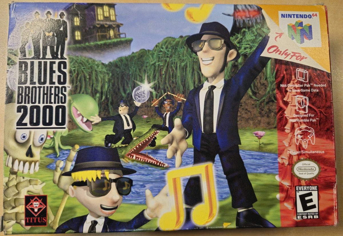 N64★BLUES BROTHERS 2000 海外版 端子清掃済み Amazon.com: Blues Brothers 2000 - Nintendo 64 (Renewed