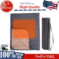 53x38" Heated Blanket Electric Throw Blanket Thermal Shawl USB Power Warm Winter