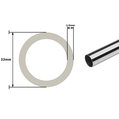 Stainless Steel Round Pipe / Tube -VARIOUS SIZES- 304 GRADE - 1 METER LONG !!! - Picture 14 of 55