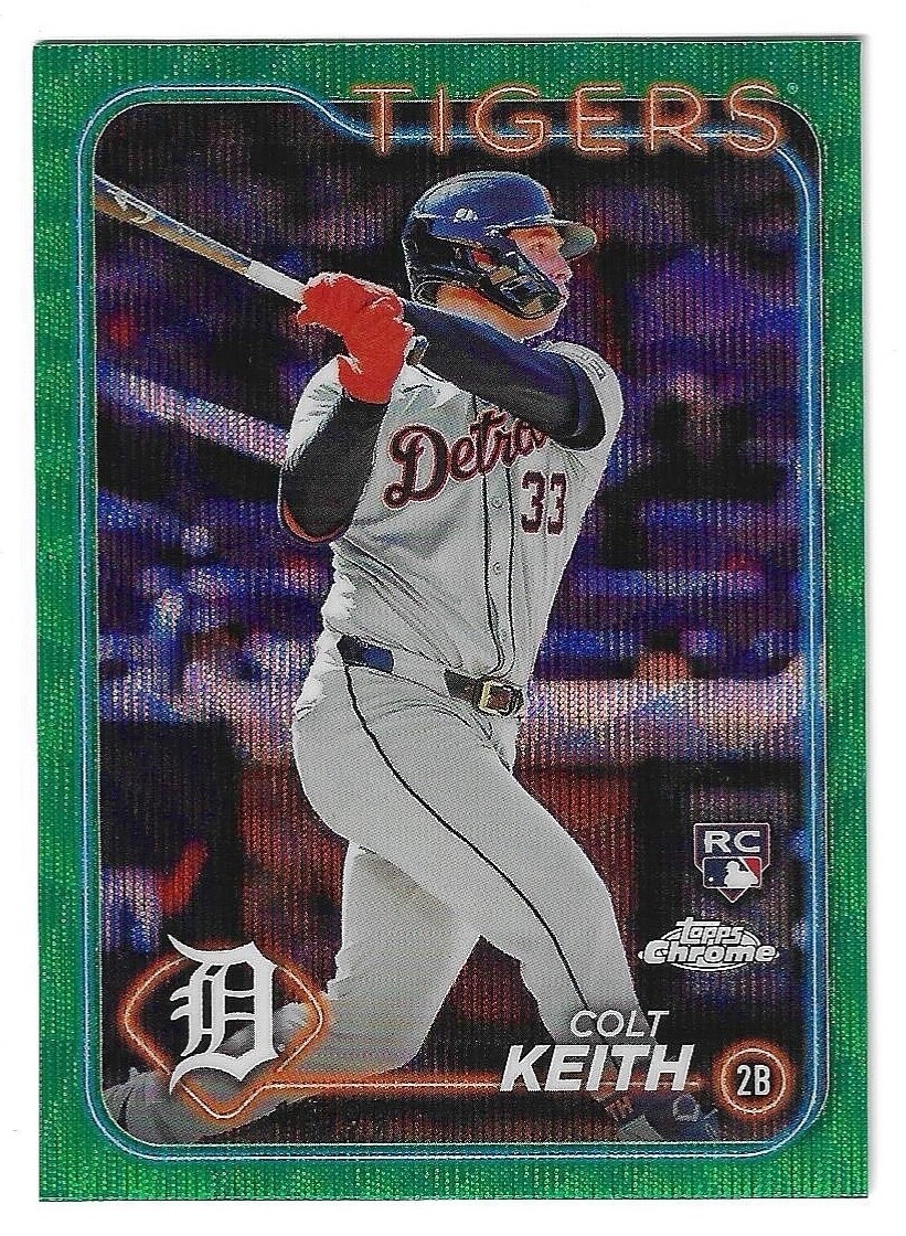 2024 Topps Chrome - Colt Keith #2 Green Wave Refractor 19/99 (RC)