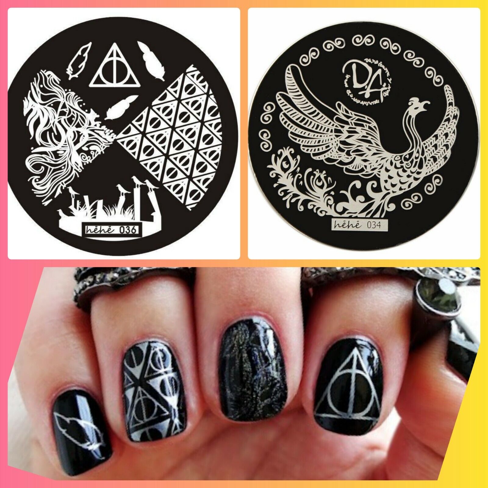 Harry Potter Nail stamping plate, nail art-how to use below-FREE STAMPER $45+ | eBay Harry Potter Nail stamping plate, nail art-how to use below-FREE STAMPER $45+ | eBay