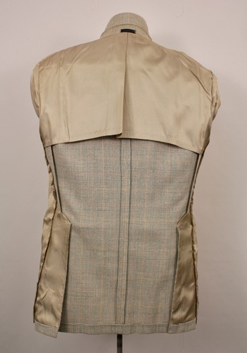 Mens VTG 70s NOS Light Green Plaid Leisure Suit L 42 1970s Polyester Blend Disco - Picture 5 of 15