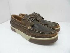 Durango Men's Gator Emboss Casual Boat Shoes DDB0143 Brown Leather Size 9.5M