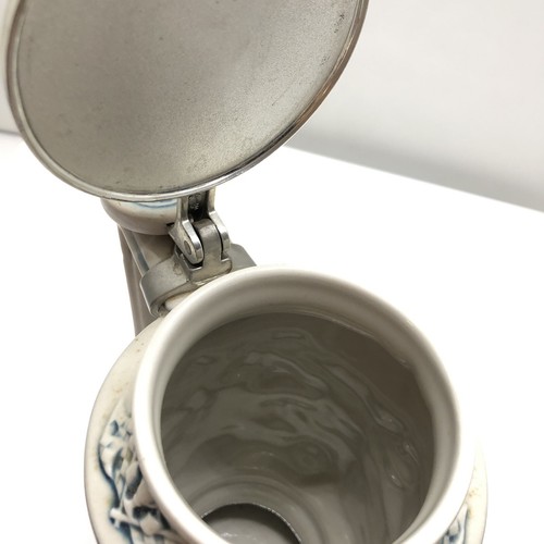 Vintage Bierstein Rennwagen Keramik Zinn weiß grau silber 1989 #89685 Avon - Bild 7 von 12